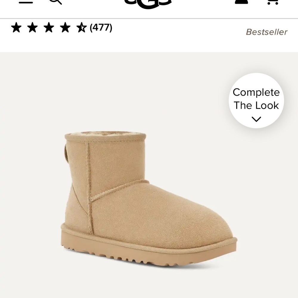 UGG minis  Tan Boots size 8 perfect